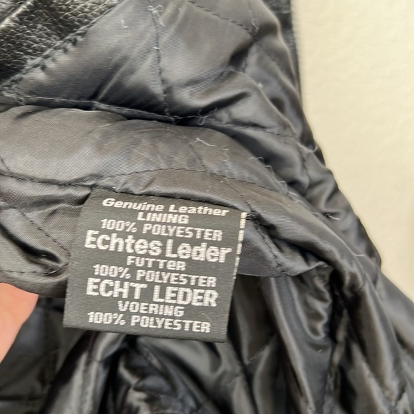 Milwaukee Leather Performance Apparel Leather Biker Motorcycle Jacket Size 34/XS - Picture 7 of 9